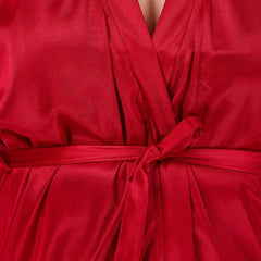 Be You Non-Wired Non Padded Lingerie Set With Robe BUF-3-PCS-SET-2252-L