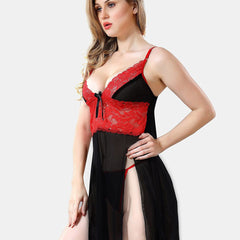 Be You Self Designed Net Baby Doll With Brief