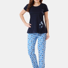 Be You Printed Maternity Night Suit