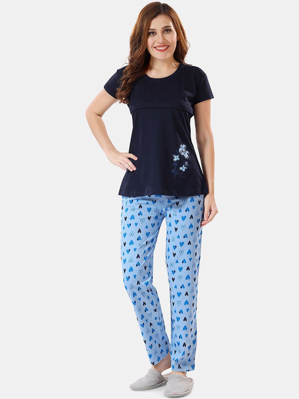 Be You Printed Maternity Night Suit