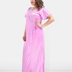 Be You Satin Wrap Nightdress With Robe