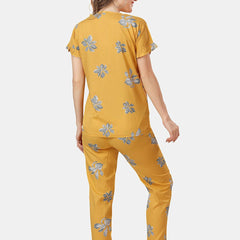 Be You Floral Printed Ruffles Night Suit