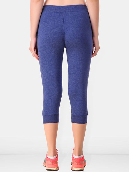Be You Women Solid Cotton Three-Fourth Length Tights