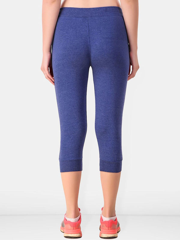 Be You Women Solid Cotton Three-Fourth Length Tights