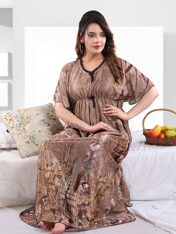 Be You Printed Maxi Kaftan Nightdress