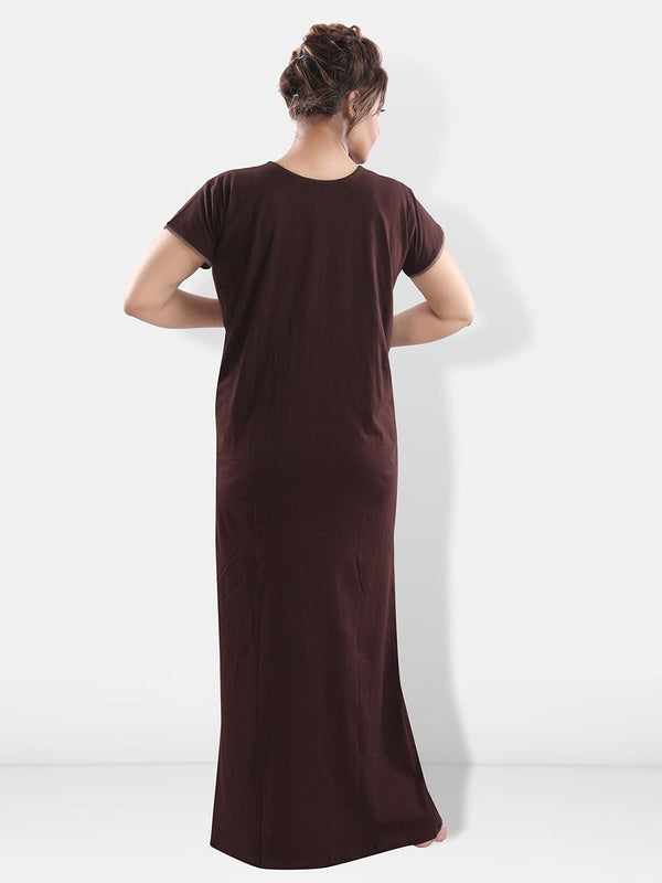 Be You Geometric Embroidered Maxi Nightdress