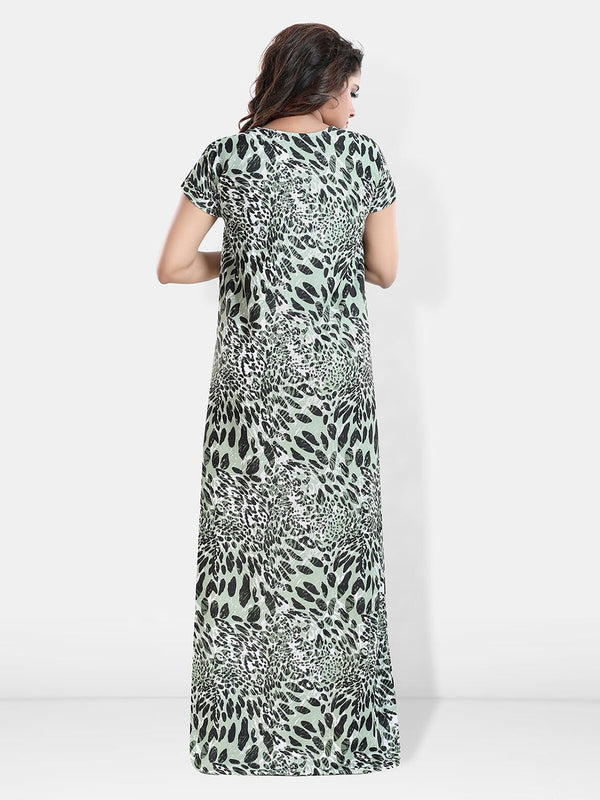 Be You Abstract Printed Maternity Maxi Sweat Nightdress