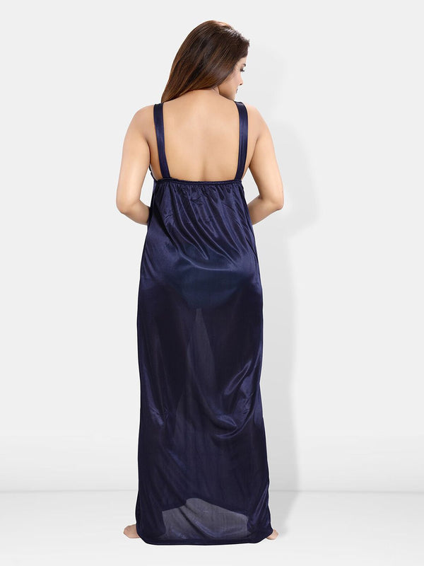 Be You 6 Piece Satin Maxi Nightdress