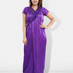Be You Pack of 5 Lace Insert Satin Nightwear Set
