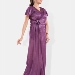 Be You Satin Night Suit With Robe