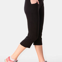 Be You Women Solid Three Fourth-Length Gym Tights