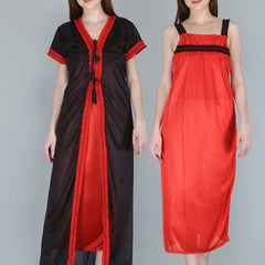 Be You Black Women Maxi Nightdress Pack of 2