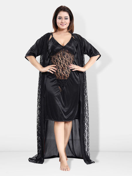 Be You Satin Maxi Nightdress With Robe