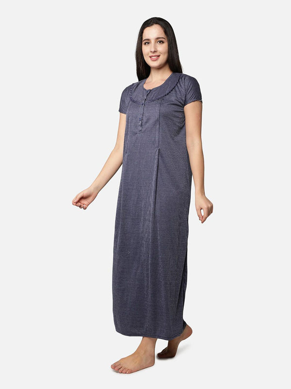 Be You Striped Maternity Maxi Nightdress
