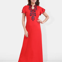 Be You Embroidered Maxi Nightdress