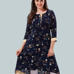 Be You Women Floral Printed A-Line Maternity Kurta