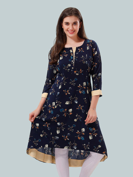 Be You Women Floral Printed A-Line Maternity Kurta