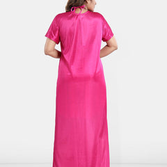 Be You Satin Wrap Nightdress With Robe