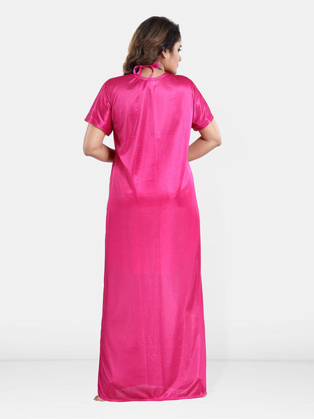 Be You Satin Wrap Nightdress With Robe