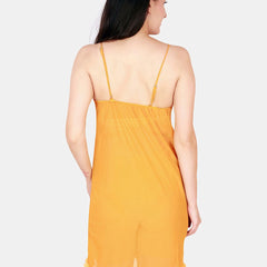 Be You Sleeveless Net Nightdress With Robe