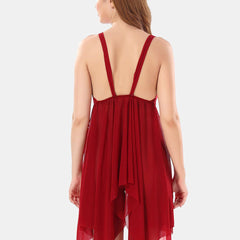 Be You Self Design Shoulder Straps Net Baby Doll
