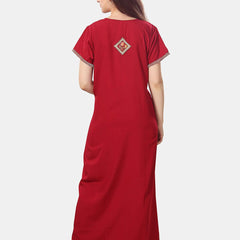 Be You Floral Embroidered Maxi Nightdress
