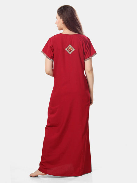 Be You Floral Embroidered Maxi Nightdress