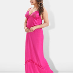 Be You 6 Pieces Satin Maxi Nightdress Set With Robe And Lingerie Set
