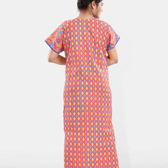 Be You Pure Cotton Printed Maxi Nightdress