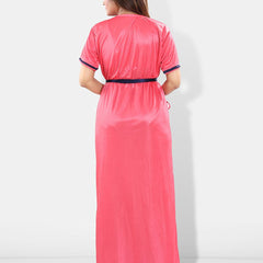 Be You Satin Maxi Wrap Nightdress With Robe