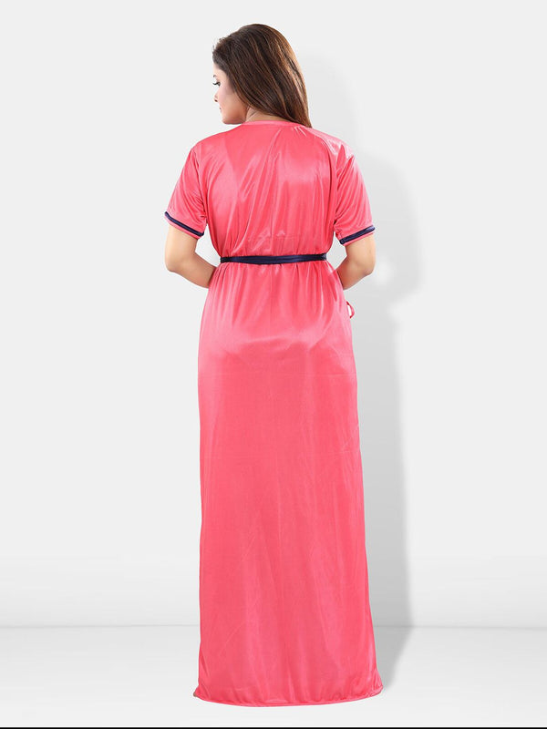 Be You Satin Maxi Wrap Nightdress With Robe