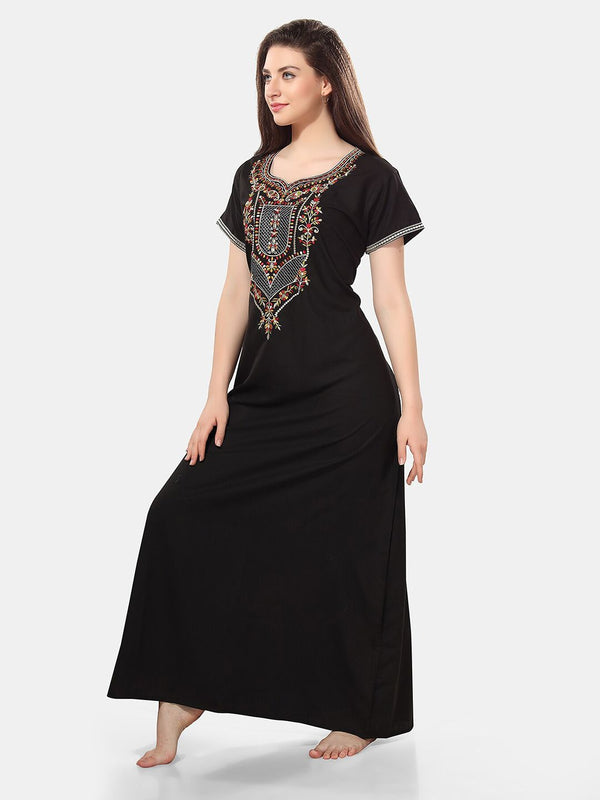 Be You Embroidered Maxi Nightdress