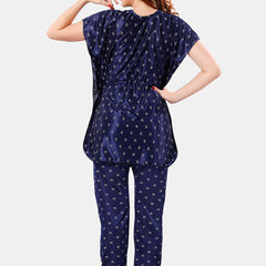 Be You Conversational Printed Satin Night Suit