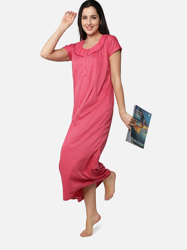 Be You Striped Maternity Maxi Nightdress