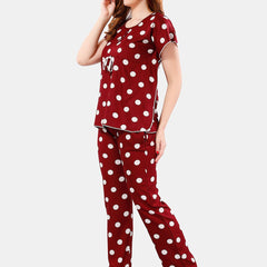 Be You Polka Dots Printed Night Suit