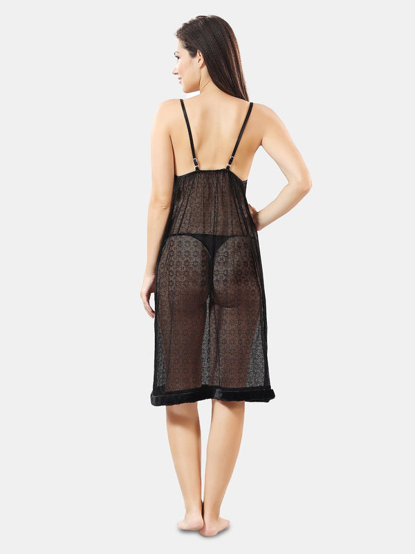 Be You Self Design Nightdress With Robe