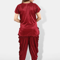 Be You Square Neck Satin Night suit