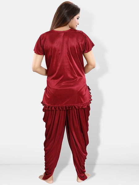 Be You Square Neck Satin Night suit
