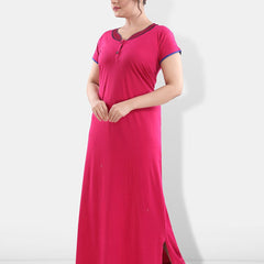Be You Embroidered Detail Maxi Nightdress