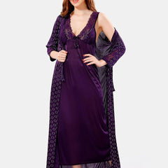 Be You Satin Maxi Nightdress With Robe