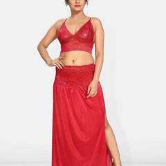 Be You Women Shoulder Straps Maxi Sweat Nightdress