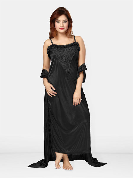 Be You Satin Maxi Nightdress with Robe