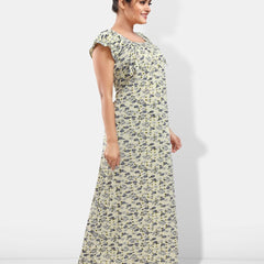 Be You Floral Printed Satin Maxi Nightdress