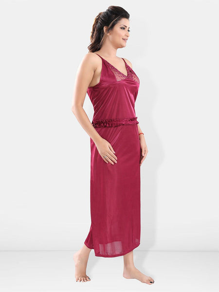 Be You Satin Maxi Nightdress With Robe