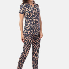 Be You Geometric Printed Night suit