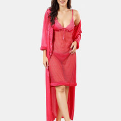 Be You Self Design Nightdress With Robe