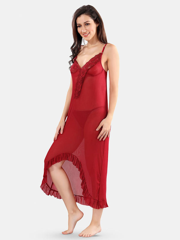 Be You Net Baby Doll With High-Low
