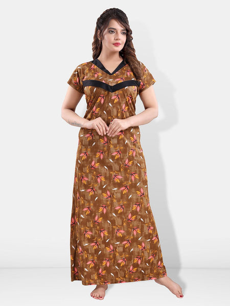 Be You Floral Printed Maxi Maternity Nightdress