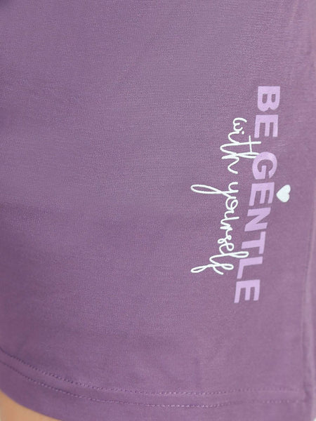 Be You Women Printed T-shirt & Shorts Night suit