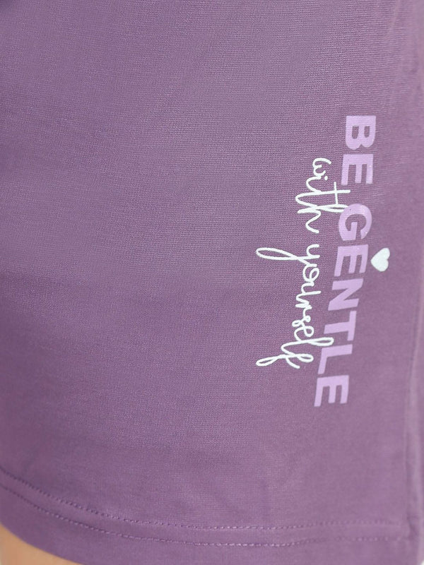 Be You Women Printed T-shirt & Shorts Night suit